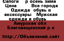 Сапоги 35 р.осень-зима  › Цена ­ 700 - Все города Одежда, обувь и аксессуары » Мужская одежда и обувь   . Амурская обл.,Благовещенский р-н